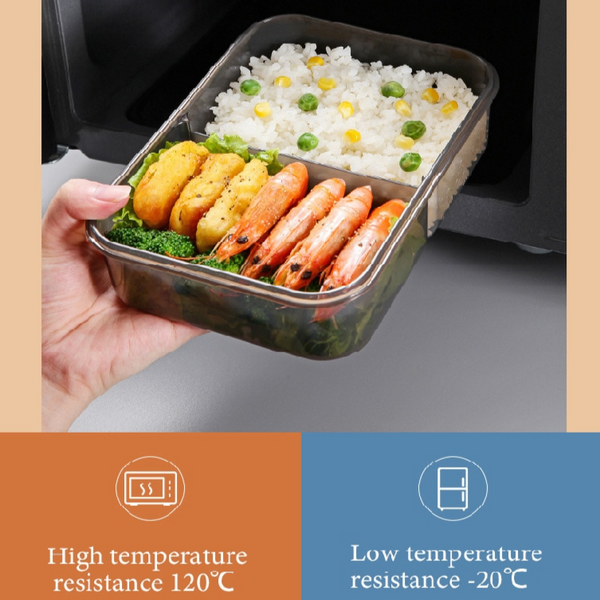 Set di lunchbox contenitori per alimenti con design a due e tre scomparti