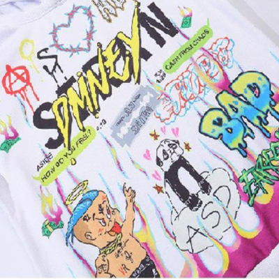 Felpa unisex con cappuccio “graffiti hip hop revival”