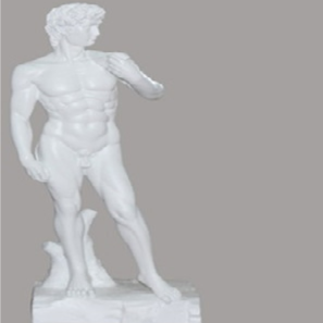 Statuetta decorativa replica del David di Buonarroti