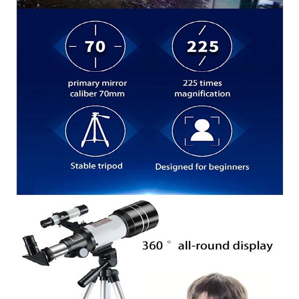 Telescopio professionale monoculare 150x