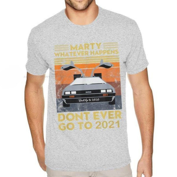 T-shirt estiva uomo Ritorno al futuro -Qualsiasi cosa succeda non andare verso il 2021-