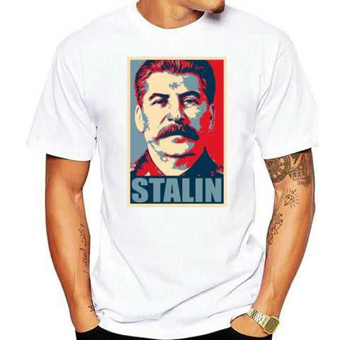 T-shirt estiva uomini -Stalin ritratto-
