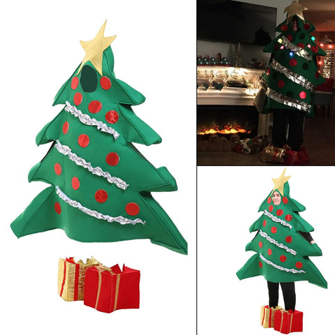 Set di costumi da albero di Natale cosplay per bambini e adulti