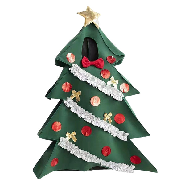 Set di costumi da albero di Natale cosplay per bambini e adulti