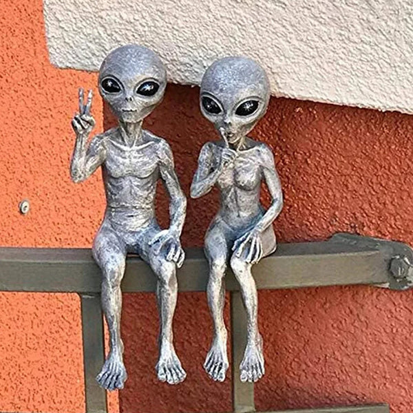 Statuette decorative aliene