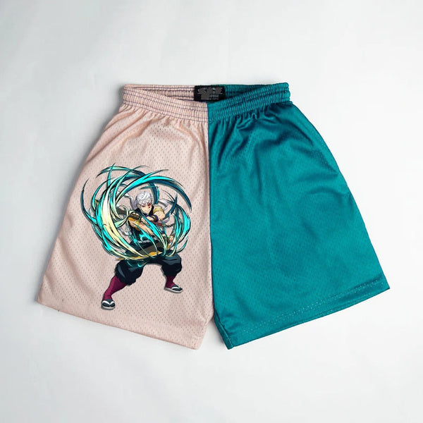 Pantaloncini estivi da uomo con stampe anime giapponesi