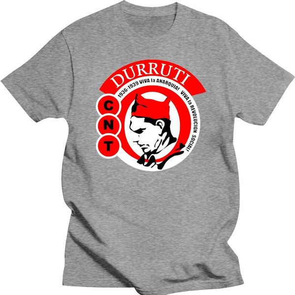 T-shirt estiva uomo Durruti -Viva la anarquia-