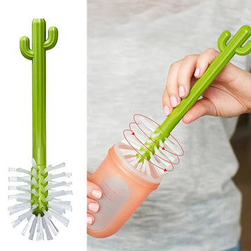 Set di spazzole multiuso a forma di cactus per la pulizia di
