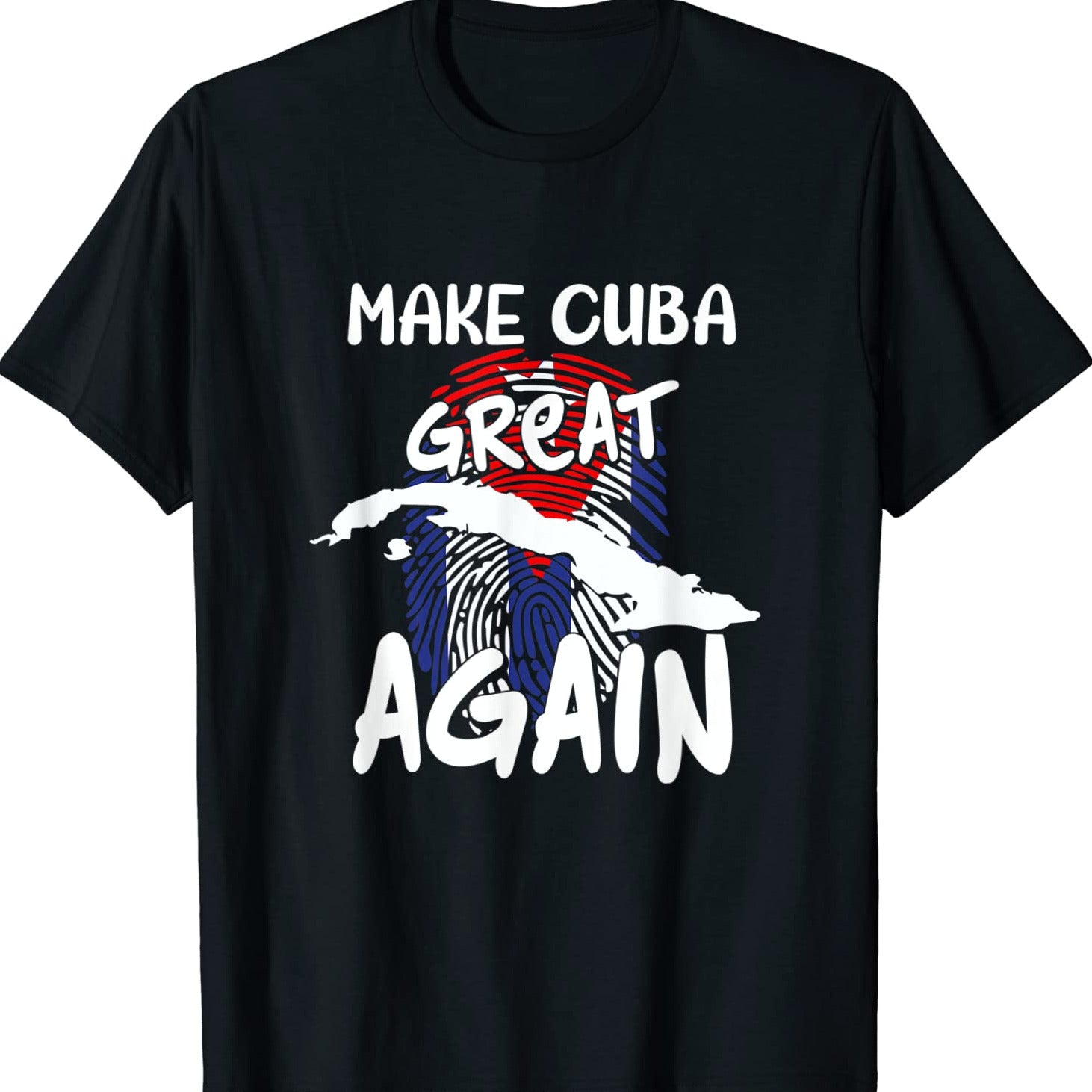 T-shirt estiva uomini “rendi Cuba di nuovo grande”