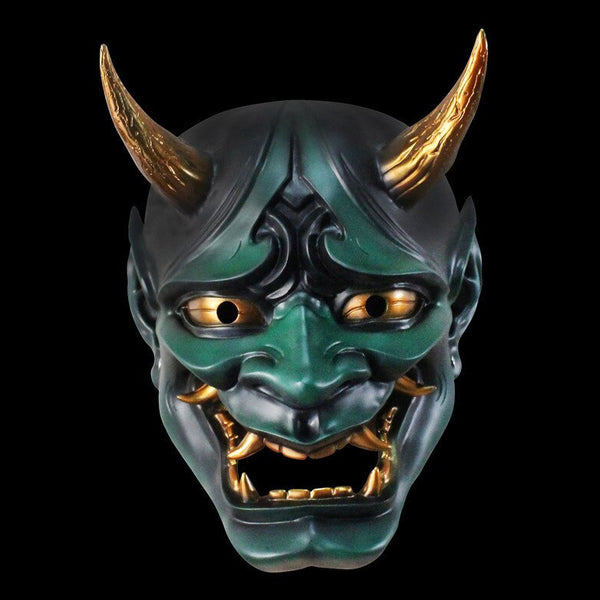 Maschera cosplay Halloween da demone samurai Oni Kaubuki