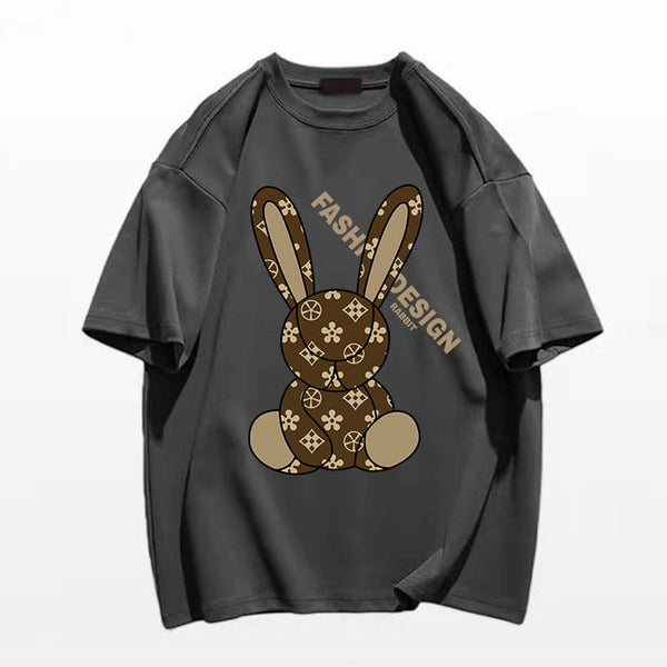 Maglietta estiva unisex -Crazy rabbit-