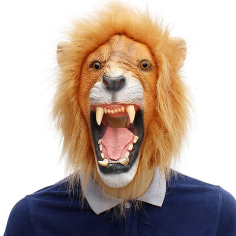 Maschera cosplay Halloween da leone 3D