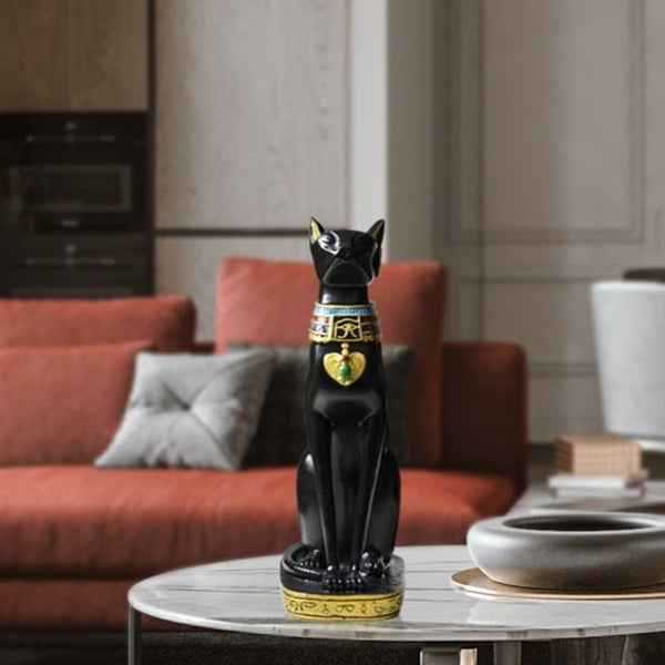 Ornamento decorativo gatto egiziano Bestet