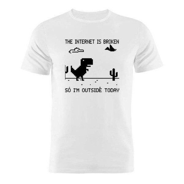 T-shirt maglietta divertente -Internet è rotto - Vitafacile shop