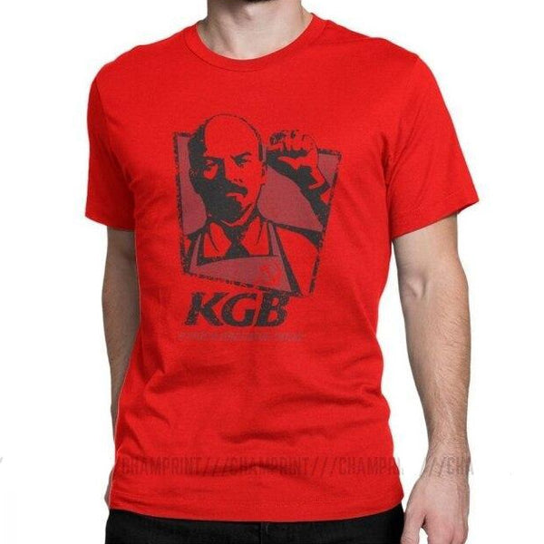 T-shirt maglietta divertente - Comunismo - Lenin KGB KFC Vladimir Lenin USSR Russia - Vitafacile shop