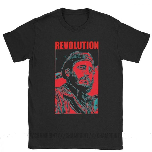 T-shirt maglietta - Comunismo - Fidel Castro - Revolution - Vitafacile shop