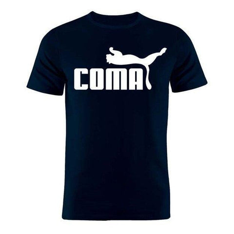 T-shirt maglietta divertente - Parodia Puma "Coma" - Vitafacile shop