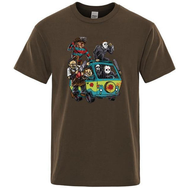 T-shirt maglietta divertente - Horror - Parco dei maniaci - Vitafacile shop