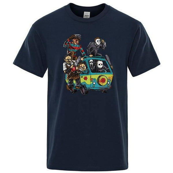 T-shirt maglietta divertente - Horror - Parco dei maniaci - Vitafacile shop