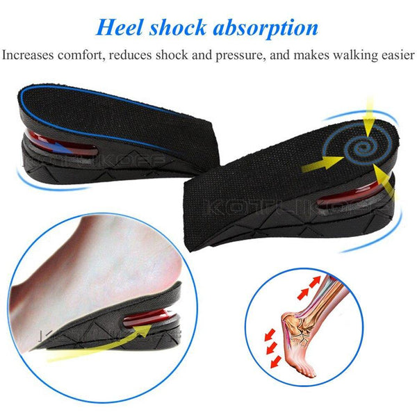 Rialzi interni soletta alzatacco ortopedica per scarpe 3-4.5 cm - Vitafacile shop