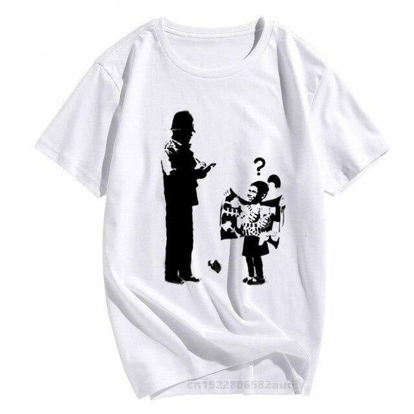 T-shirt maglietta - Men Flower Thrower Banksy - Vitafacile shop