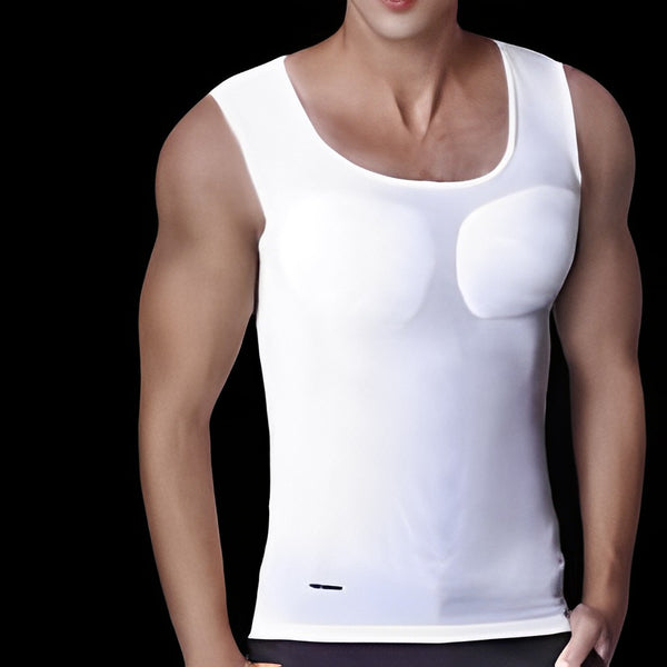 T-shirt uomo con muscoli integrati