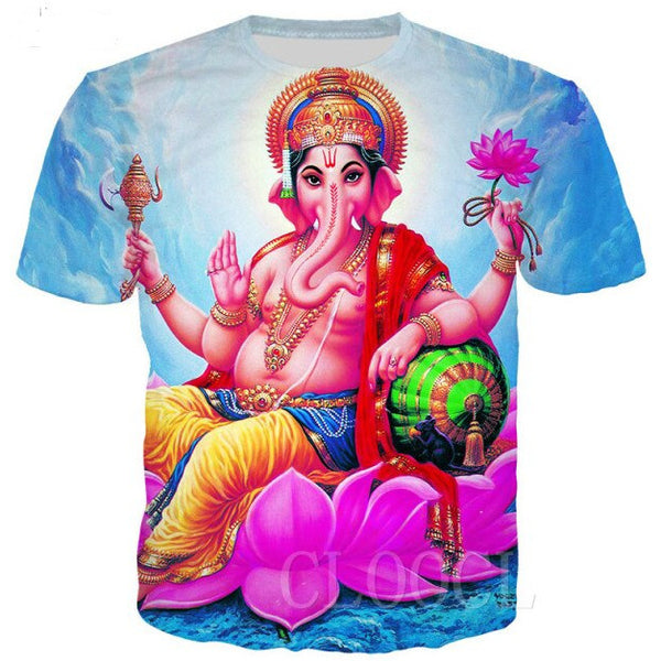 T-shirt estiva unisex 3D “Dea Vinayaki”