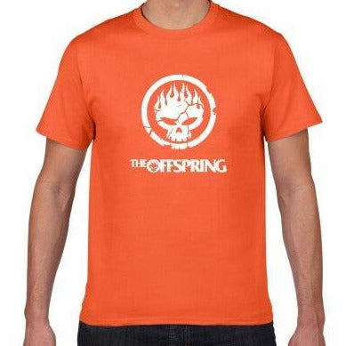 T-shirt maglietta - musica - Offspring Flame Skull cotone - Vitafacile shop