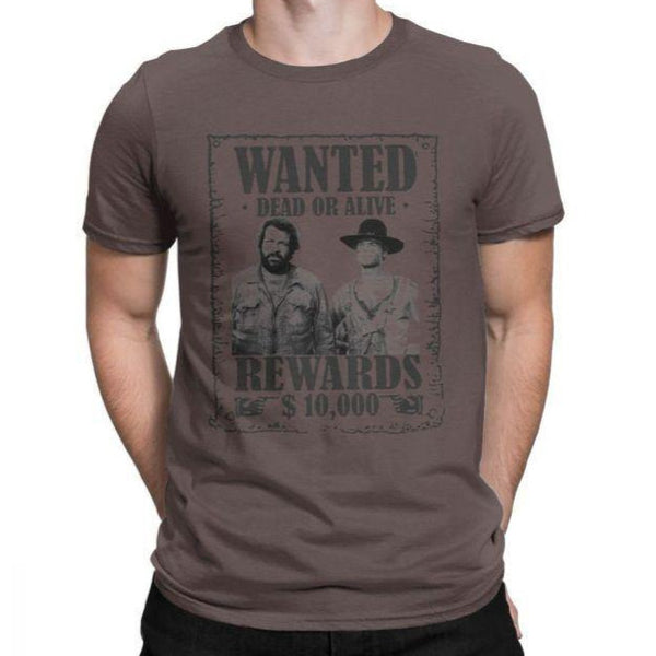 T-shirt maglietta - Bud Spencer & Terence Hill - Wanted Lo Chiamavano Trinità - Vitafacile shop