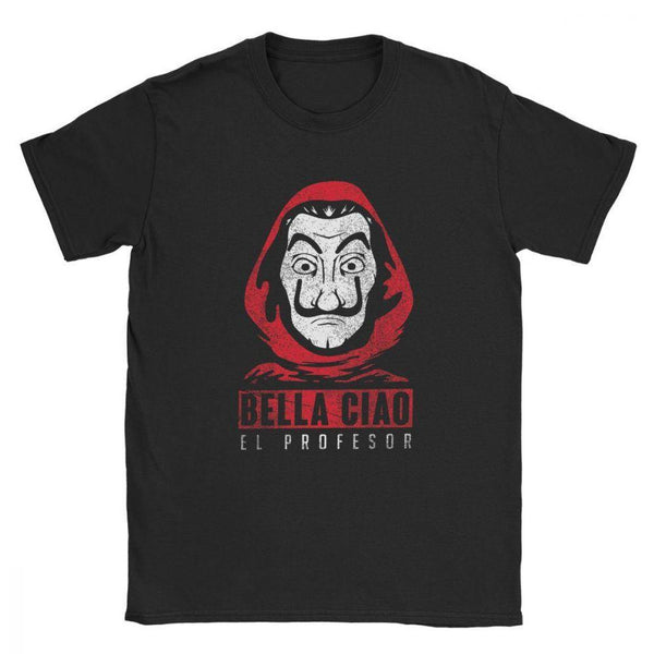 T-shirt maglietta -La casa di Carta - El Profesor Bella ciao - Vitafacile shop
