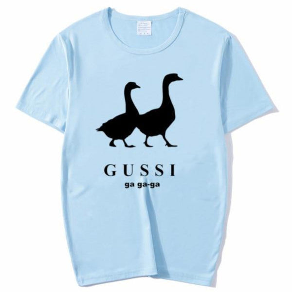 T-shirt maglietta - Gucci parodia Gussi - Vitafacile shop
