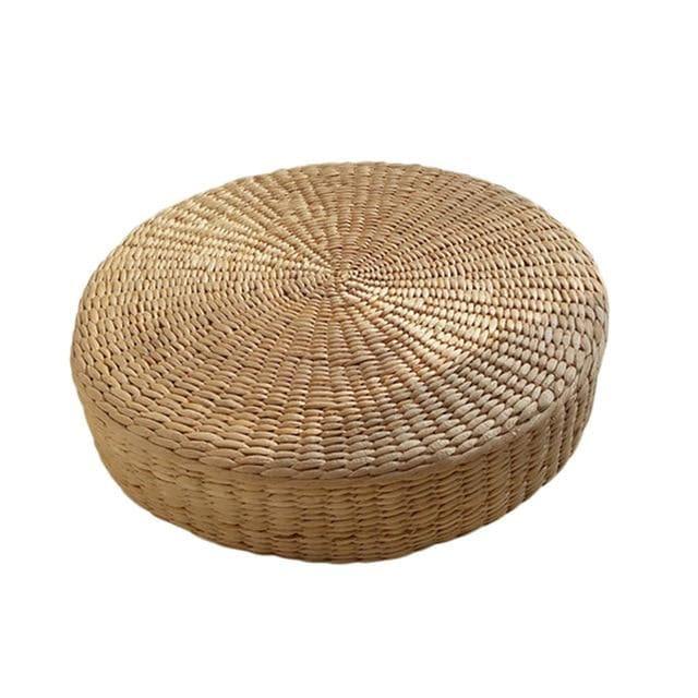 Cuscino vimini natural fabric wood - Vitafacile shop