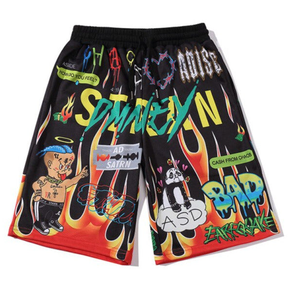 Bermuda shorts uomo -hip hop punk rock streetwear