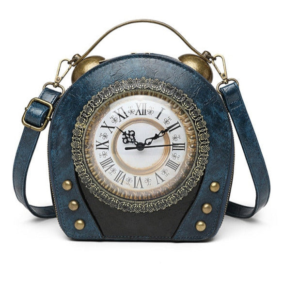 Borsa donna “Leather clock”