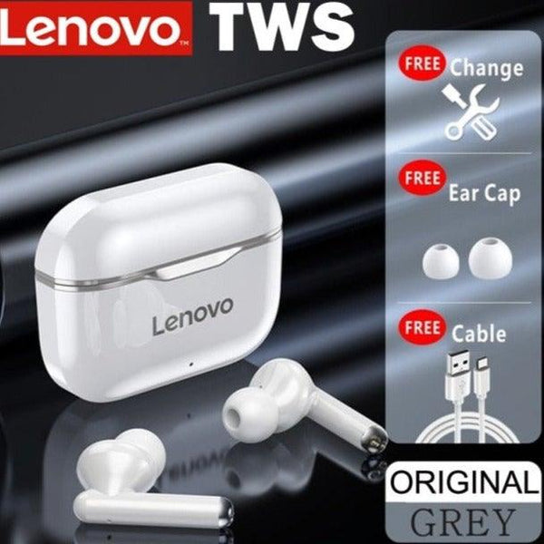 Auricolari Bluetooth 5.0 -  Lenovo LP1 - Resistenti all'acqua - Cancellazione del rumore - Vip Selection - Vitafacile shop