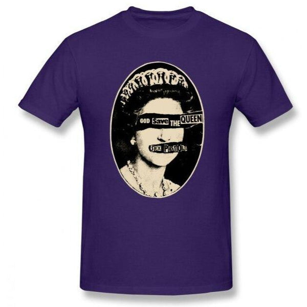 T-shirt maglietta - musica - Sex Pistols God Save The Queen cotone - Vitafacile shop