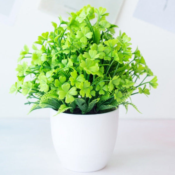 Piantine artificiali bonsai “varietà finta erba verde”