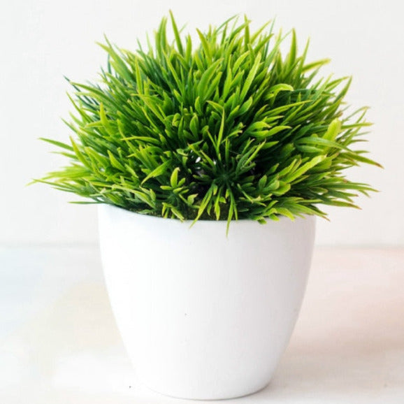 Piantine artificiali bonsai “varietà finta erba verde”