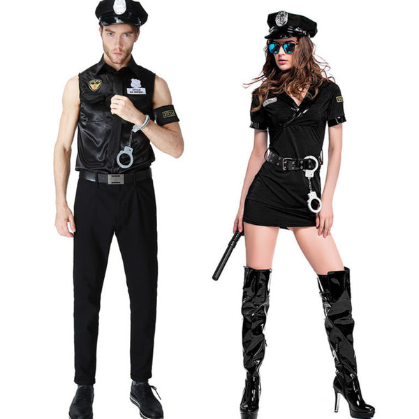Costume divertente sexy poliziotto uomo/donna