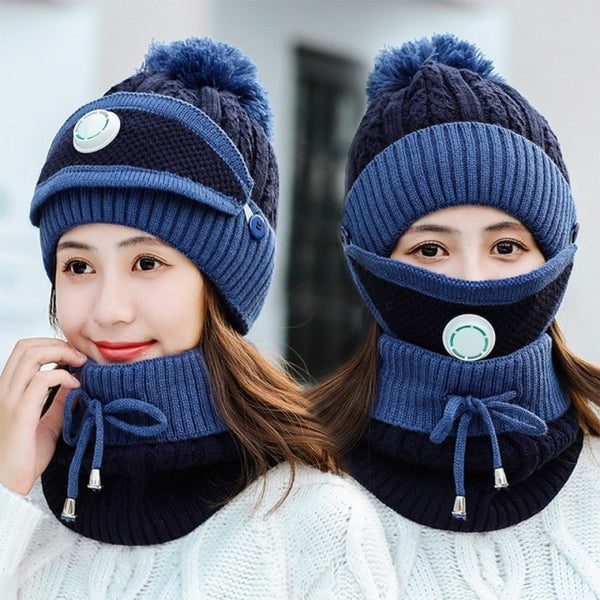 Cappello, sciarpa e mascherina invernali morbidi e caldi contro il freddo