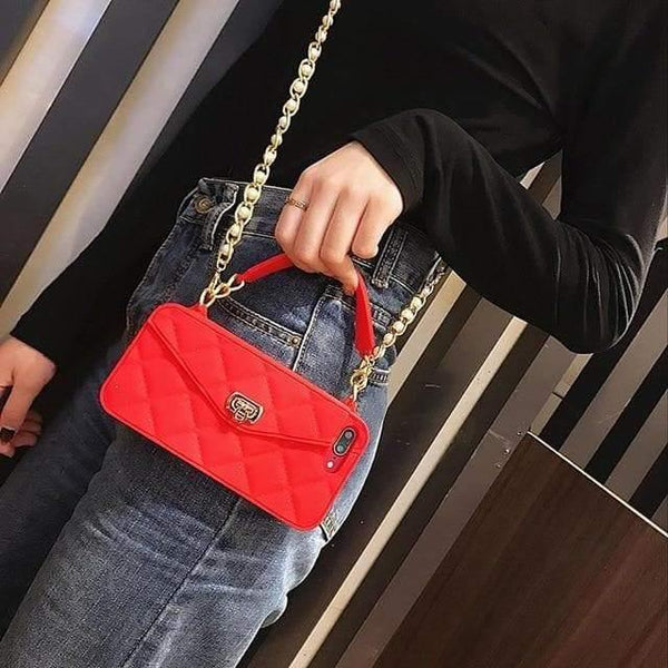 Cover borsa iphone rosso amaranto - Vitafacile shop