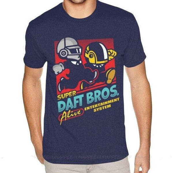 T-shirt maglietta divertente - Musica - Super Daft Bros Daft Punk - Vitafacile shop