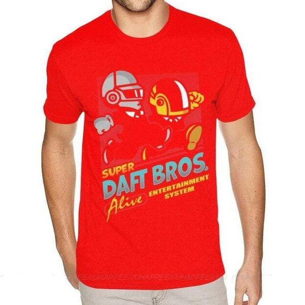 T-shirt maglietta divertente - Musica - Super Daft Bros Daft Punk - Vitafacile shop