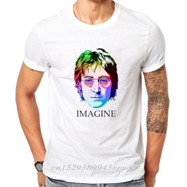 T-shirt maglietta - musica - John Lennon Imagine cotone - Vitafacile shop