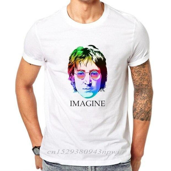 T-shirt maglietta - musica - John Lennon Imagine cotone - Vitafacile shop