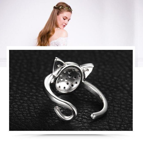 Gioielli in argento - Anello regolabile gattino - Vitafacile shop