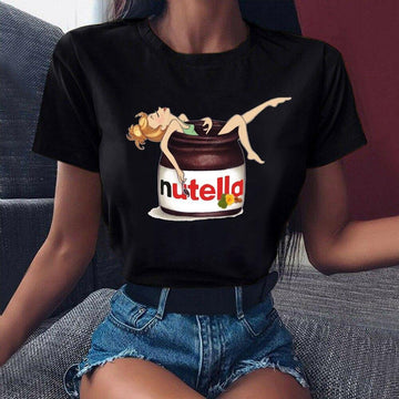 T-shirt estiva donna “Nutella mon amour” – Vitafacile shop