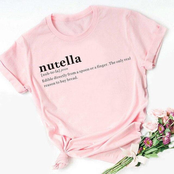 T-shirt maglietta donna - Nutella mon amour - Vitafacile shop