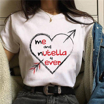 T-shirt estiva donna “Nutella mon amour” – Vitafacile shop