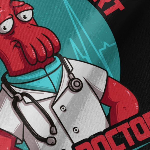 T-shirt Dottor Zoidberg Futurama - Human Medicine - Great Doctor - Vitafacile shop